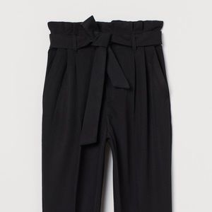 H&M Black Paper-bag Pants